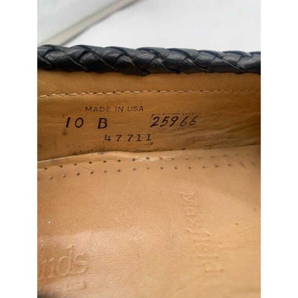 Allen Edmonds Maxfield Black Tassel Loafers Men’s 10 B Dress Shoes Made in USA main image 12